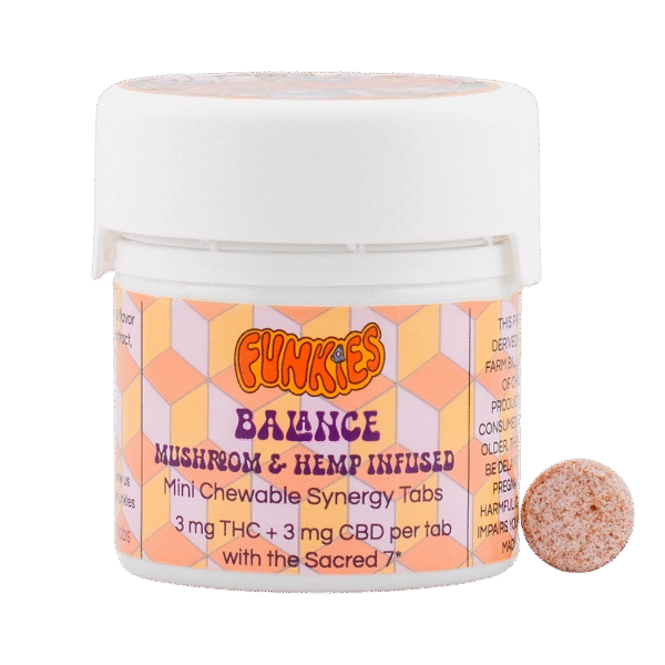 Funkies Balance – Mushroom & 1:1 CBD:THC Mini Sweet Tarts