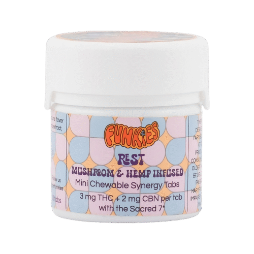 Funkies Rest – Mushroom & 3:2 THC:CBN Mini Sweet Tarts