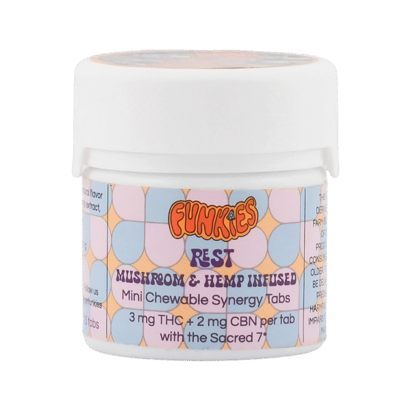 Funkies Rest – Mushroom & 3:2 THC:CBN Mini Sweet Tarts