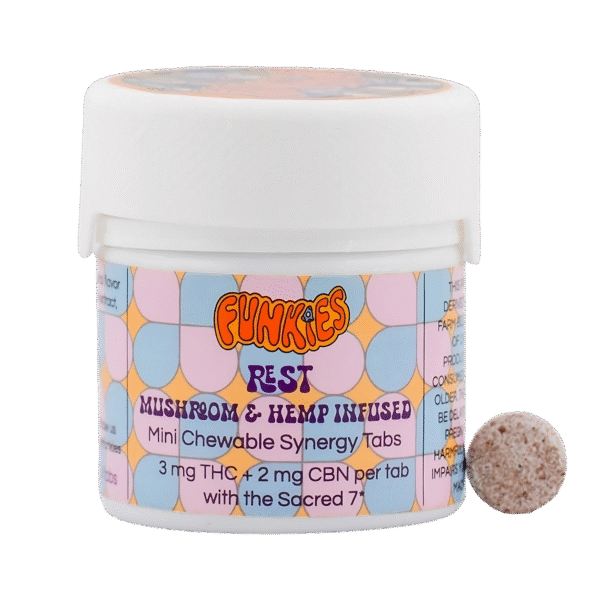Funkies Rest – Mushroom & 3:2 THC:CBN Mini Sweet Tarts